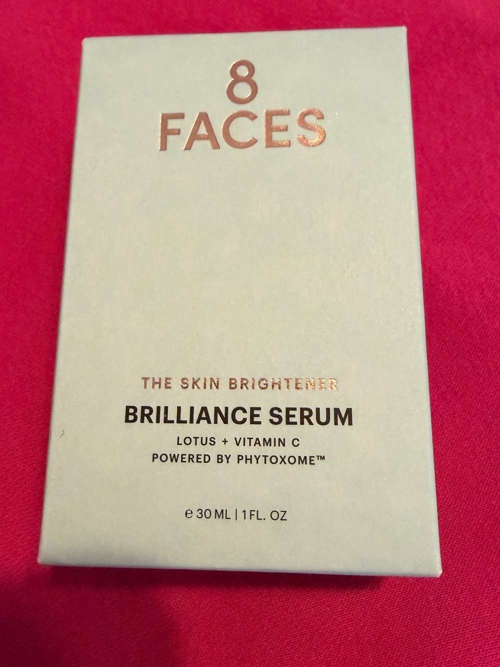 8 Faces Facial Brilliance Serum Ant-aging NIB Brightens and Restores Radiance